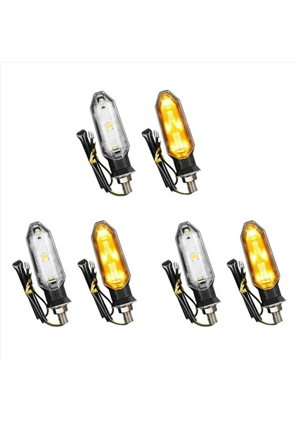 6pcs Universal LED Motosiklet Dönüş Sinyali Işık Arka Işık Lambası 12V IP67 Su Geçirmez Kehribar Flaşör Göstergesi Göz Kırpıcı (Yurt Dışından) fiyatları