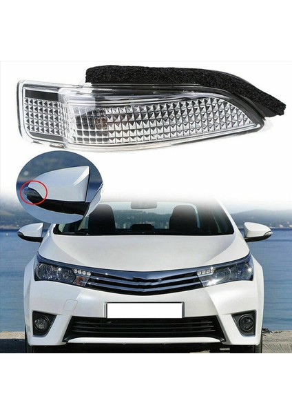 2x Ayna Sinyal Lambası Göstergesi 81730-52100 Toyota Corolla Camry Yaris Prius C Avalon Scion Im Venza (Sağ) (Yurt Dışından)