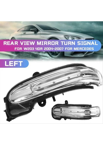 1paır Dikizli Ayna Göstergesi Lambası LED Turn Sinyal Işığı Mercedes-Benz W203 C203 2003-2007 A2038201521 A203820162 (Yurt Dışından) modelleri