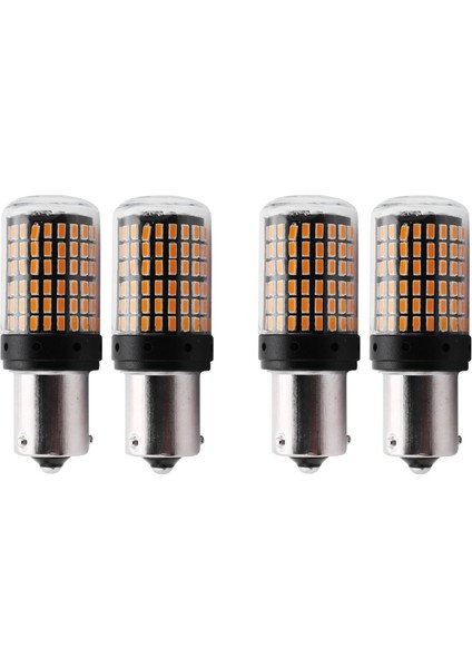 4pcs Süper Parlak Yok Hiper Flaş Yok 1156 Canbus Araç LED Işık BA15S PY21W 144SMD 3014 Chıps Sinyal Işığı LED Yedekleme Ampulleri (Yurt Dışından)