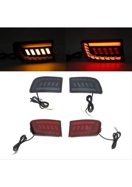 Toyota Prado 120 FJ120 LC120 J12 4runner 2003-2009 Fren Dönüş Sinyal Lambası Için Kırmızı LED Arka Tampon Işığı (Yurt Dışından)