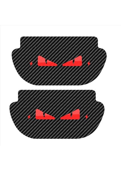 Tesla Model Y Için 2x Fren Işık Çıkartması Şeytan Göz Arabası Arka Ilight Sticker Otomotiv Dış Yaratıcı Çıkartma (Yurt Dışından)