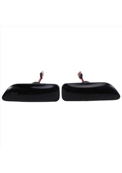 2 Adet Akan LED Dinamik Yan Işaretçi Volvo S80 XC90 XC70 V70 S60 2001-2009 Için Siyah Füme (Yurt Dışından)