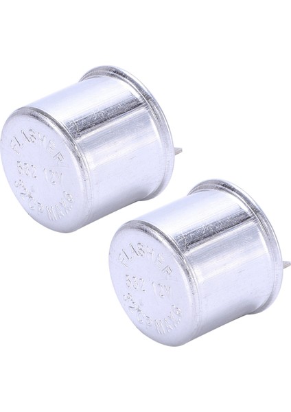 2x Klasik Araba Flaşör Birimi Röle Göstergeleri 12V Işık Dönüş Sinyali 2 Pin (Yurt Dışından)