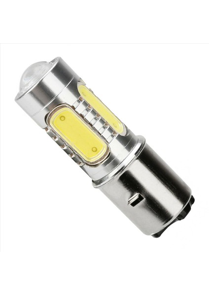 2x Motosiklet Far 12V H6 BA20D 4 Cob LED Beyaz Ampul Işığı Moped Atv Farına Uygun (Yurt Dışından) indirimleri