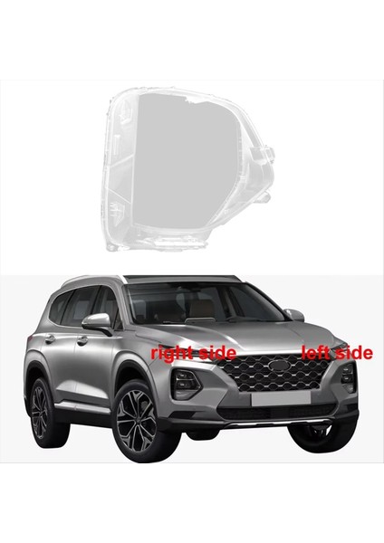 Araba Ön Far Kapağı Abajur Lambası Lamba Far Farlar Lens Kapağı Hyundai Santa Fe 2019 2020 Sağ (Yurt Dışından) fiyatları