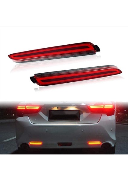 Toyota Için 2x Camry Sienna Avalon Rav4 Wish Fortuner LED Arka Tampon Sis Hafif Kuyruk Freni Durdurun Reflektör Sürüş Lambası (Yurt Dışından) fiyatları