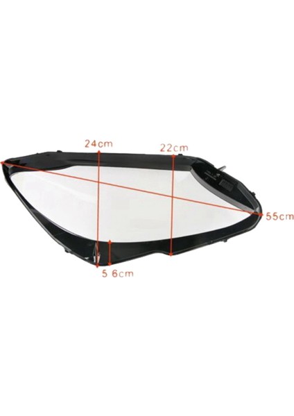 2x Ön Kafa Işık Lambası Lens Mercedes Benz W205 C180 C200 C260L C280 2015-2017 Için (Yurt Dışından) modelleri