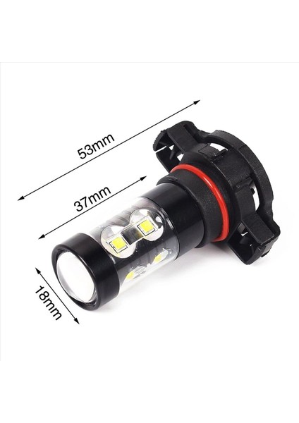 4x 50W 5202 H16 6000K Güç Süper Beyaz LED Sis Işıkları Sürüş Ampulleri Drl (Yurt Dışından) indirimleri