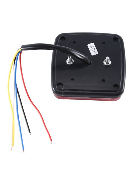 12V LED Kare Lamba Iki Renkli Kuyruk Lambası Evrensel Araba Malzemeleri Kırmızı Kapak (Yurt Dışından) fırsatları