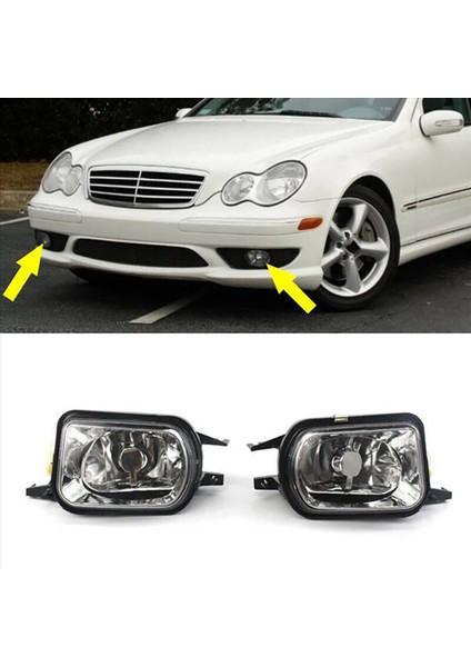 2x Araba Ön Tampon Sis Fıçıları Lamba Sisli Işık Benz C-Serisi W203 2001-2007 Sağ 2158200656 (Yurt Dışından) fiyatları