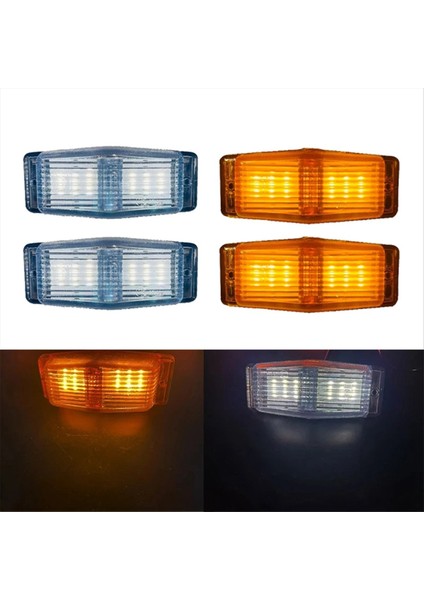 2pcs LED Işaretleyici Işıkları Ön Çift Brülör Göstergesi Lamba Için Scania Volvo Adam Benz Kamyon Kamyonu Ön Izgara Işık (Yurt Dışından) fırsatları