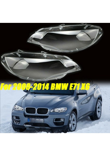 Araba Far Kapağı Cam Kafa Işık Lambası Xenon Lens Kabuk Kapağı For-Bmw E71 X6 2008-2014 (Yurt Dışından) fiyatları