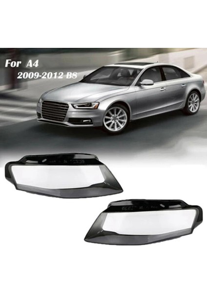 1paır Yeni Far Görünümü Araç Kapaklığı Audi A4 B8 2008-2012 Lamba Kapak Kabuğu Için Cam Kapak (Yurt Dışından) fiyatları
