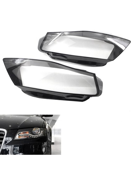 1paır Yeni Far Görünümü Araç Kapaklığı Audi A4 B8 2008-2012 Lamba Kapak Kabuğu Için Cam Kapak (Yurt Dışından) modelleri