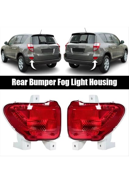 Toyota Rav4 2006-2012 Için Ampul Olmadan Araba Arka Tampon Sis Lambası Kapağı Kapak (Yurt Dışından) indirimleri
