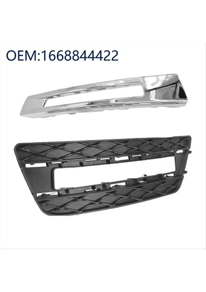 Sol Ön Tampon Gündüz Koşan Sis Işık Kapağı Kaplama Izgara Mercedes Benz GL450 GL350 450 1668843722 1668845322 (Yurt Dışından) indirimleri