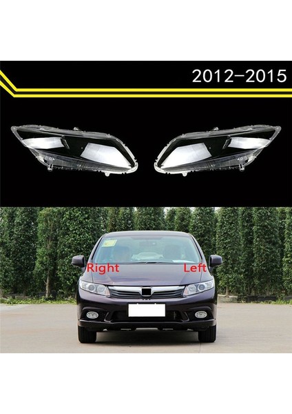 2pcs Ön Far Kapağı Honda Civic 2012-2015 Için Şeffaf Abajur Kafa Işık Lensi (Yurt Dışından) fırsatları