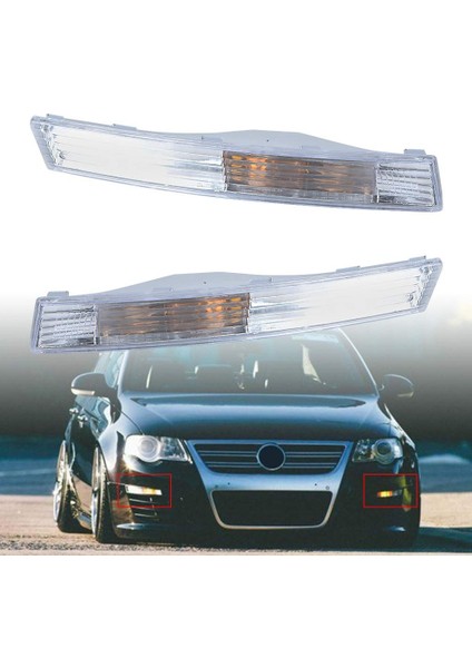 Ön Tampon Yan Dönüş Sinyali Göstergesi Işık Kapağı Vw Volkswagen Passat B6 2006-2010 Sedan Vagon Modeli 3CD953041A 3CD953042A 1 Çift (Yurt Dışından) fiyatları