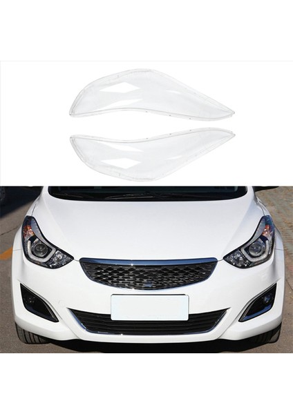 2x Araç Ön Far Lens Araç Değiştirme Hyundai Elantra Için Otomatik Kabuk Kapağı 2012-2016 (Yurt Dışından) modelleri