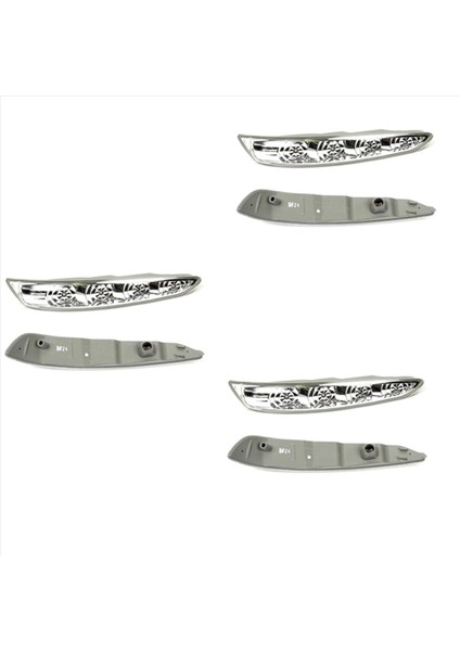 3x Araç Dış Dikiz Aynası LED Turn Sinyal Işık Lambası Lh Rh Hyundai Sonata I45 2009-2014 87613-3S000 87623-3S000 (Yurt Dışından)