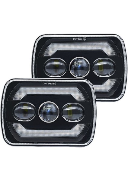 5x7 LED Farlar 180W 7x6 Farlar Sarı Dönüş Sinyali Yj Xj Kamyonlar Için Beyaz Drl H6054 H5054 H6054LL (Yurt Dışından) fiyatları
