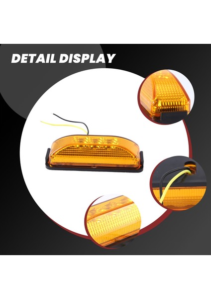 3 LED 3 9 Inç Araba Kamyonu Yan Işareti Açık Kuyruk Arka Lambalar Gösterge Işaretleyici 10-24V Römork Rv Tekne Kamyonu (Yurt Dışından) indirimleri