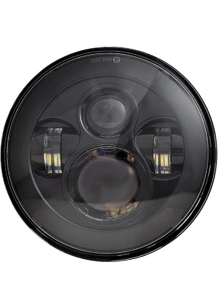 Siyah Arka Plan 7 Inç LED Farlar Yuvarlak Farlar Otomotiv Malzemeleri Çoban Için LED Farlar (Yurt Dışından)