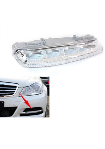 2x Araba Ön Drl Gündüz Çalışan Işık Sis Lambası Mercedes Benz W204 W212 C250 C280 C350 E350 A2049068900 Sol (Yurt Dışından) modelleri