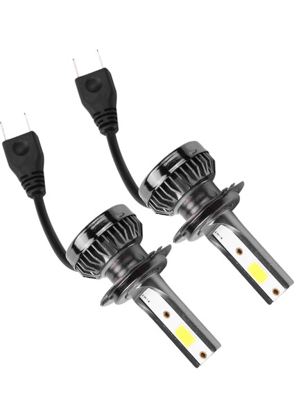 2pcs Mini 1400W LED Far Ampulleri Dönüştürme Kiti Sis Sürüş Hı-Low Lambler Drl 6000K Beyaz-Plug ve Play (H7) (Yurt Dışından)