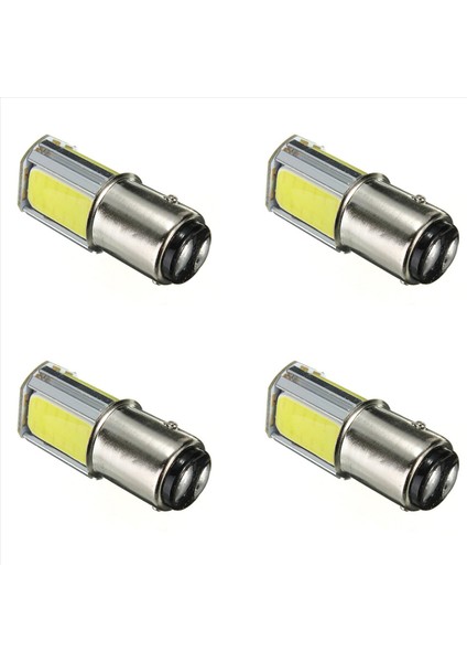 8 x 1157 BAY15D Cob Cob Park Otopark Işığı Işığı Işık Yanıp Sönen Kuyruk Dc 12V Beyaz (Yurt Dışından)