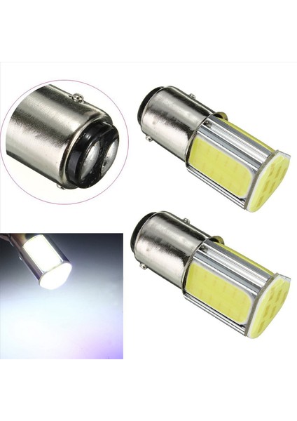 8 x 1157 BAY15D Cob Cob Park Otopark Işığı Işığı Işık Yanıp Sönen Kuyruk Dc 12V Beyaz (Yurt Dışından) indirimleri