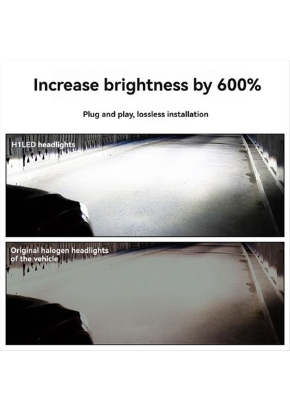 2pcs Araba H1 Far Ampulleri Süper Parlak Araç LED Lamp Sumut 12V 25W Kablosuz Araç LED Fiş ve Oynat 6500K (Yurt Dışından) fiyatları