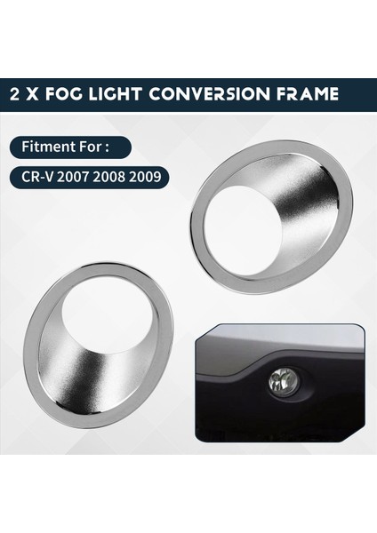 Honda Cr-V Crv 2007 2008 2009 Için Ön Tampon Fog Trim Trim Jant Lamba Kapak Kapağı Araba Stil Yansıtıcı Çıkartma Kiti Aksesuarları (Yurt Dışından) fırsatları