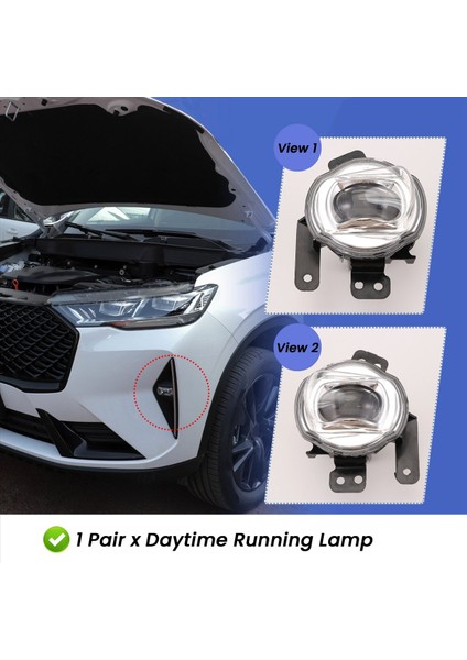 Ön LED Gündüz Koşu Lambası Sis Lambası Montajı Büyük Duvar Haval H6 3 Nesil 4116101XKN01A 4116100XKN01A (Yurt Dışından) modelleri