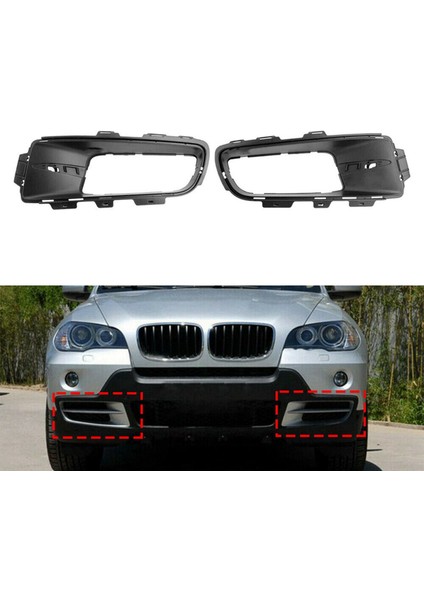 3x Araç Ön Tampon Sis Farklı Izgara Sis Işık Havalandırma Grille Emme Kapağı 51117172450 51117172449 Bmw X5 E70 2007-2009 (Yurt Dışından) fırsatları