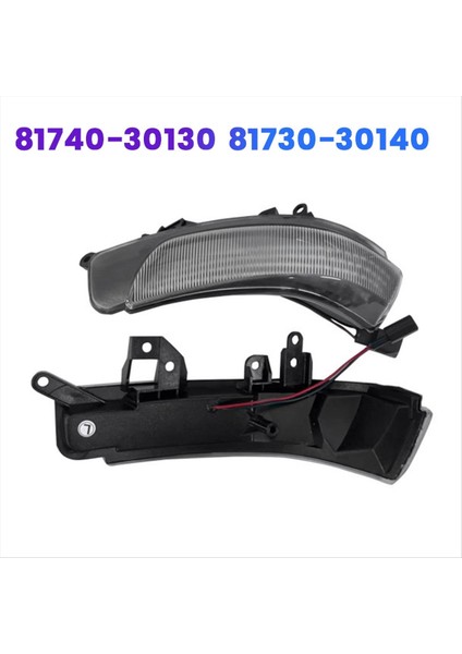 1paır Dikiz Aynası LED Turn Sinyal Işığı 81740-30130 81730-30140 Toyota Için Prius Reiz Camry Crown Avalon Mark (Yurt Dışından) indirimleri
