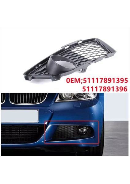 Bmw 3 Serisi Için E90 E91 Lcı M Sport 2009-2011 Araba Ön Tampon Mtech Sis Izgaraları 51117891396 Sağ (Yurt Dışından) modelleri
