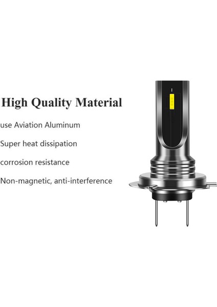 2pcs Araba H7 LED Ampuller Kafa Işık Lambası Beyaz 6000K 80W Csp Çip 6smd Motosiklet Sis Lambası 1860 16000LM Koşu Işığı (Yurt Dışından) fiyatları