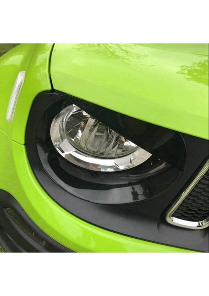 Kızgın Gözler Ön Far Çerçeveleri Jeep Renegade 2015 2016 2017 2018 (Siyah) Için Kapak Kapağı (Yurt Dışından) modelleri