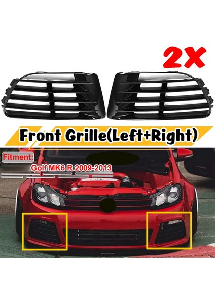 Golf Için Mk6 R 2009-2013 R20 Look Fog Fog Alt Bazlaştur Grılle Grıll Kapak 5K0853665E 5K085366E (Yurt Dışından) indirimleri