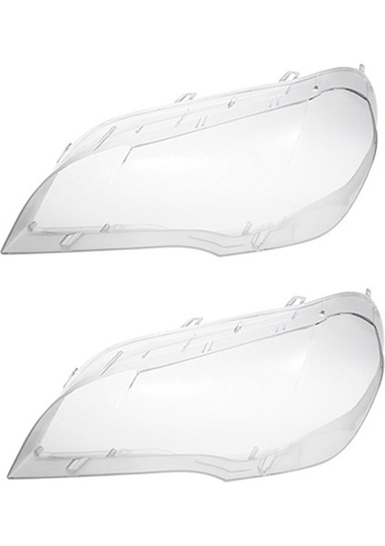 2x Araç Temiz Far Lens Kapağı Yedek Kafa Işık Lambası Kabuğu Kapak Bmw X5 E70 2008-2013 Sol (Yurt Dışından)