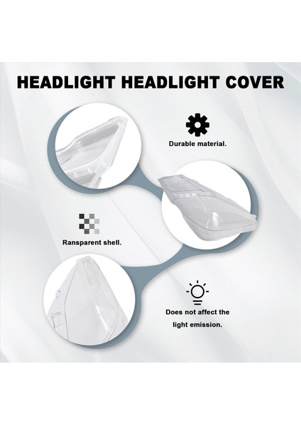 Mercedes Benz W207 E-Koup Için Sol Yan Lh 2009-2012 Far Lens Kapağı Far Gölgesi Kabuk Far Cam Kapağı (Yurt Dışından) indirimleri