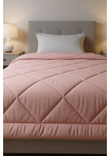 Polycotton Fırçalı Tek Kişilik Yorgan Fuşya - Gül Kurusu (155x215) fiyatları