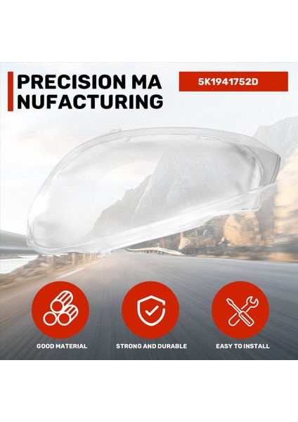 Araba Far Kabuğu Far Lens Değiştirme Otomatik Şeffaf Abajur Vw Golf Için 6 Mk6 R 2009-2012 (Yurt Dışından) indirimleri