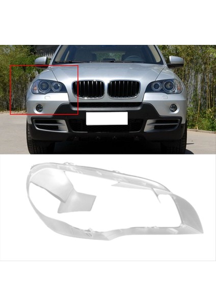 Araba Ön Far Kapağı Abajur Lambası Lamba Far Farlar Lens Kapağı Bmw X5 E70 2008-2013 Sağ (Yurt Dışından) fiyatları