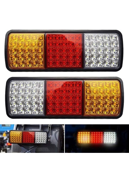 2pcs 12V 75 Kamyon Için LED Su Geçirmez Arka Lambalar Rv Van Otobüs Römork Işıkları Sinyal Göstergesi Fren Ters Işıkları Durdurur (Yurt Dışından) fırsatları