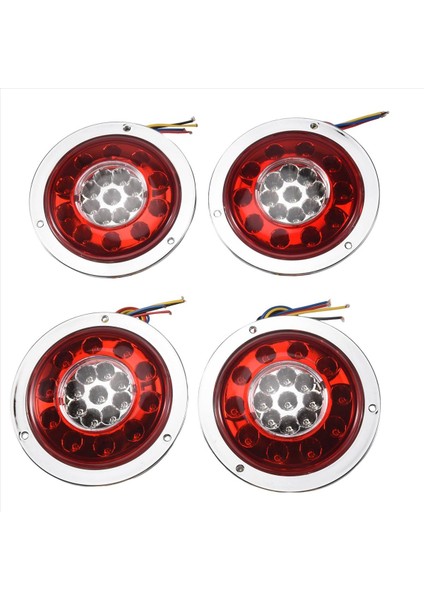 4 Paket 19 Tur 19 LED Arka Durak Işık Tayt Freni Dönüş Sinyal Lambası Römork Kamyonu Minibüsü (Yurt Dışından)