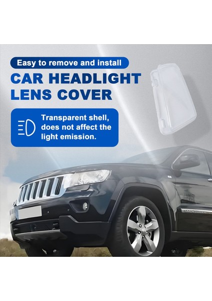 Araba Far Lens Kapak Jeep Grand Cherokee Için Şeffaf Kafa Işık Lamba Kabuğu 2012 2012 2013 Sağ (Yurt Dışından) fırsatları