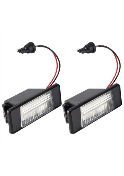 2pcs Araba 18LEDS Plaka Plaka Işıkları Nissan Qashqai X-Trail Juke Primera Parlak LED Numara Plaka Işığı Için Plastik (Yurt Dışından)